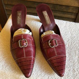 Brighton Burgundy Buckle Heels